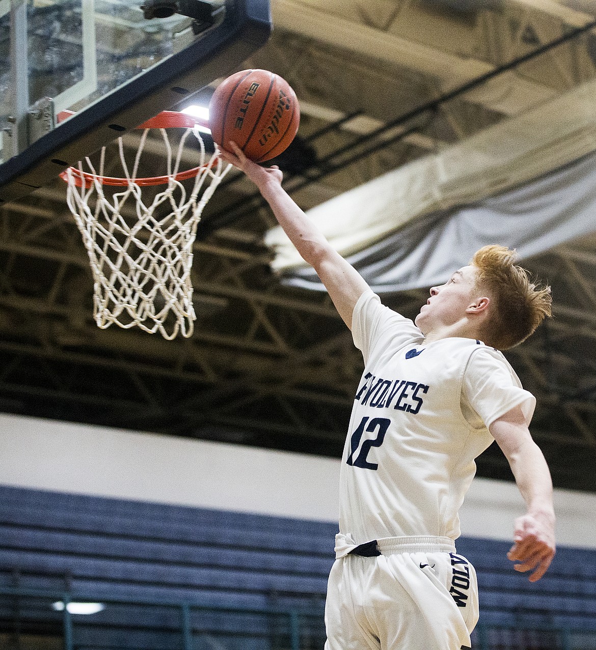 Lake City&#146;s Nic McCartin goes for a layup during a game against Lewiston last Friday at Lake City High School.