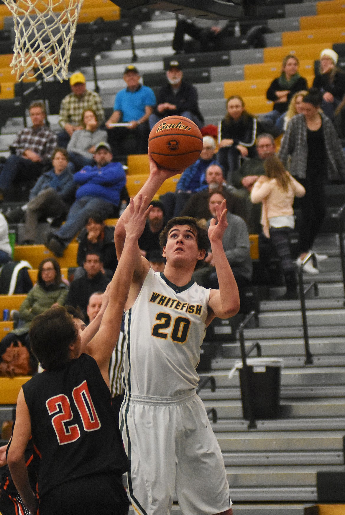 Sam Menicke puts up a floater against Ronan on Tuesday.