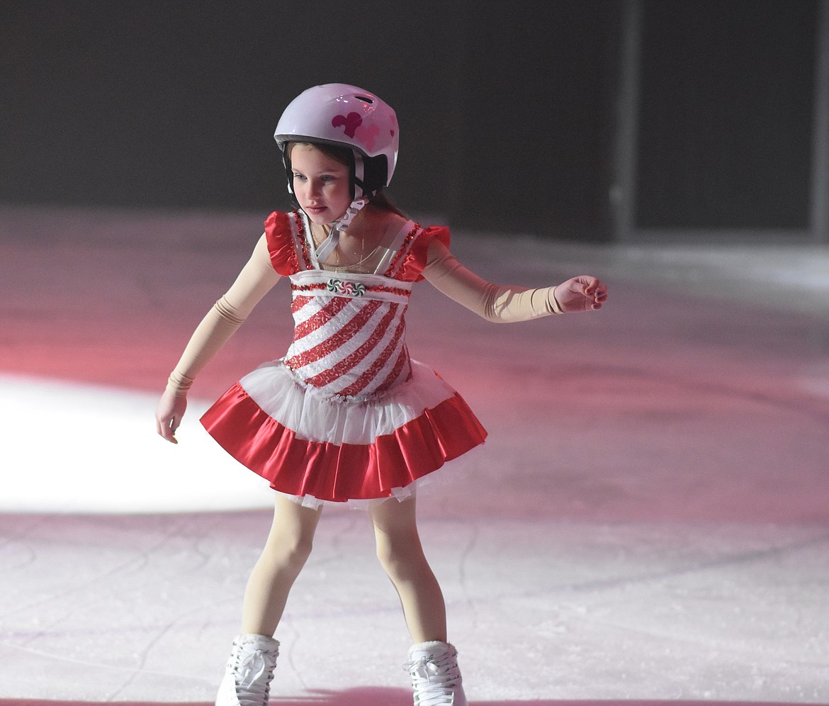 Joanna Glickman skates during Shake Up Christmas Saturday during the Glacier Skate Academy's New Year's On Ice show at the Stumptown Ice Den.