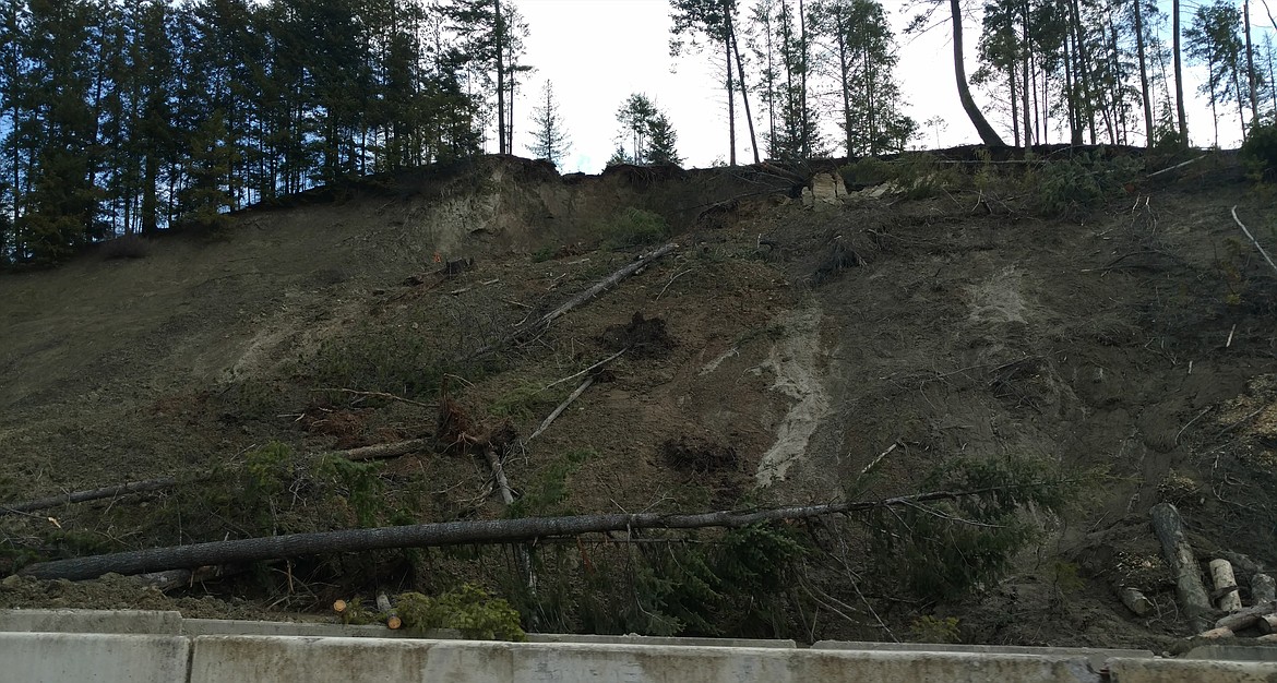 Photo by Melissa Ward
The mudslide that blocked Highway 95 this spring.