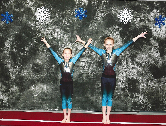 Courtesy photo
Members of Technique Gymnastics Level 5 &#151; Cadence Wurster, left, and Naomi Fritts.