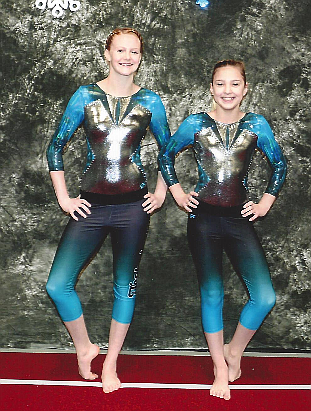 Courtesy photo
Members of Technique Gymnastics Xcel Gold team &#151; Amber Shoolroy, left, and Kayla Nelson.