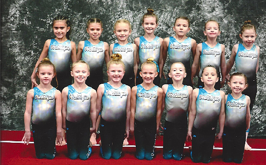 Courtesy photo
Members of Technique Gymnastics Level 2. In the front row from left are Madeleine Hoare, Josslyn Clements, McKenzie Labelle, Libby Huffman, Jorgia Smither, Taylynn Lee and Neva Mattison; and back row from left, Layla Castro, Drew Merk, Lillian Welton, Elizabeth Hoare, Sierra Harvey, Zoey Fletcher and Karlie Mosqueda.