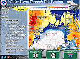 Winter storm to continue through evening