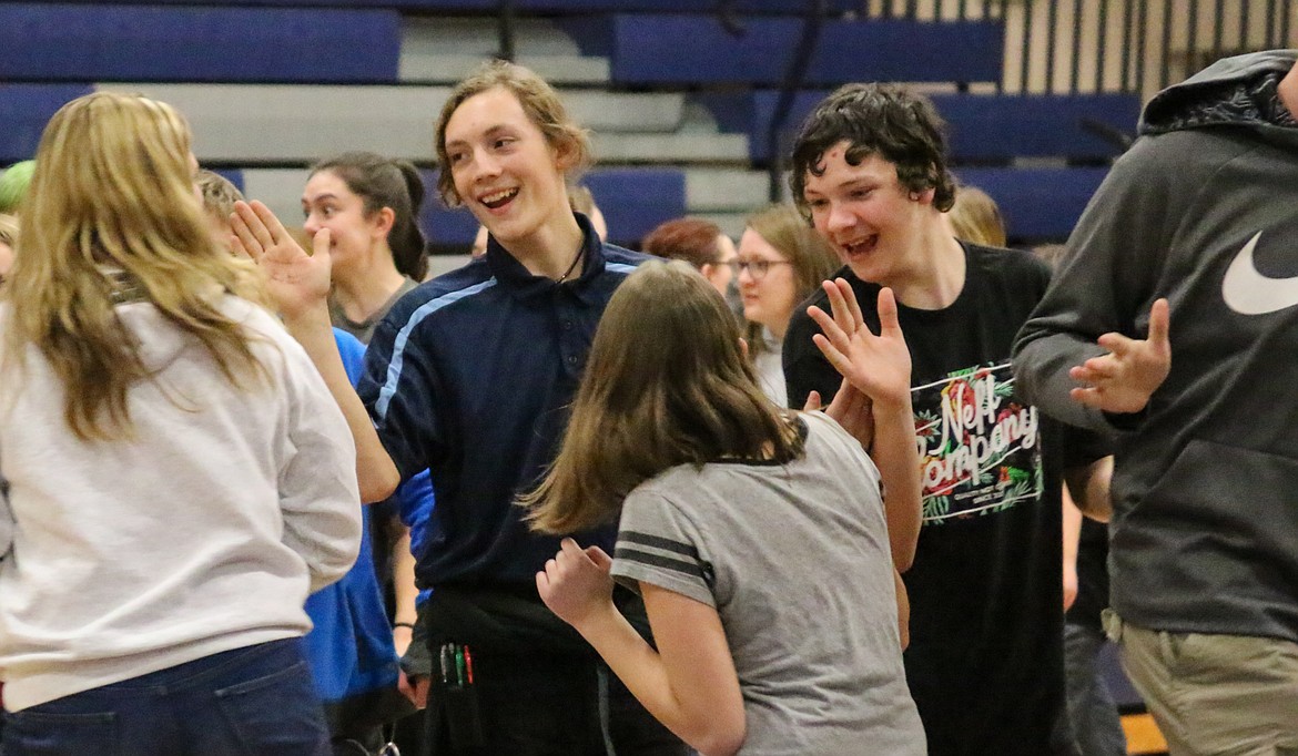 Photo by Mandi Bateman
The smiles of these students prove that they enjoyed the team excercises.