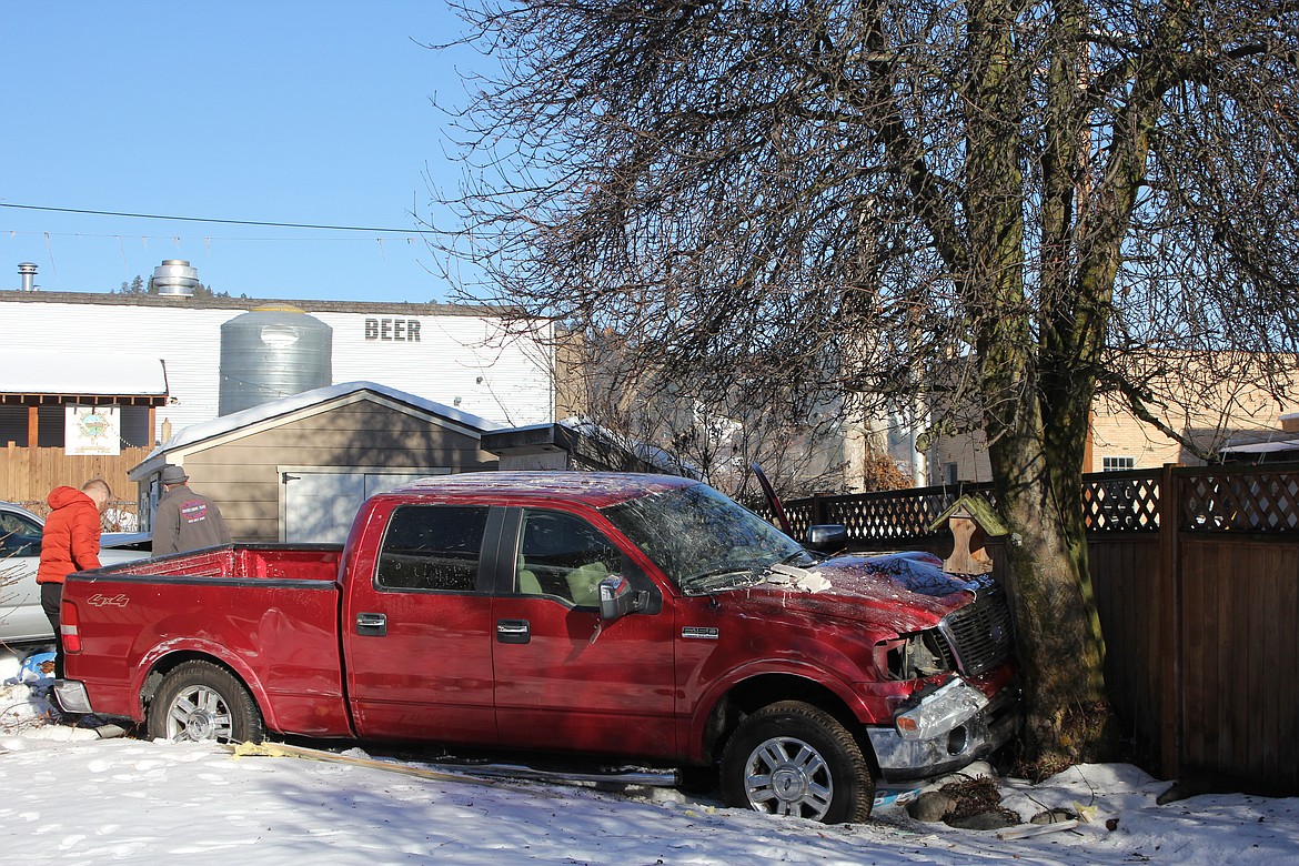 Photos by Tanna Yeoumans
An accident occurred Monday, Jan. 15, involving this truck owned by Riverside Auto Center and Callie&#146;s Niche.