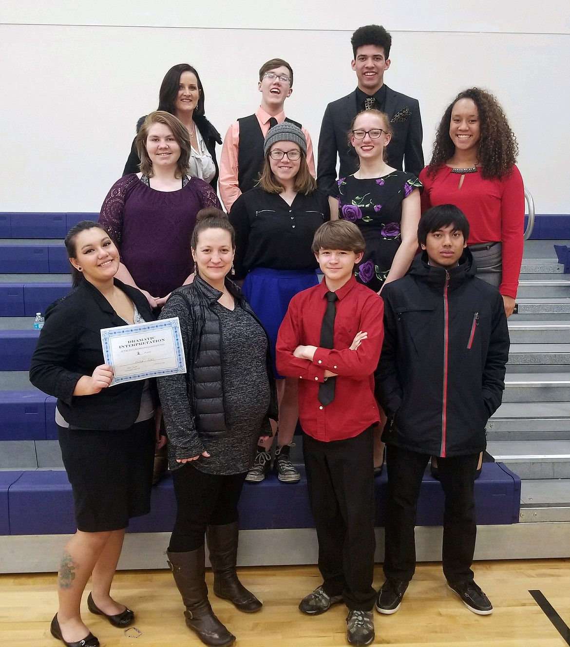 THE RONAN Speech & Debate team pose for a photo during a recent meet. The Ronan Speech and Debate team is getting ready for the Ronan Divisionals on Jan. 20. (photo by Stephanie Swigart/Special to the Lake County Leader)