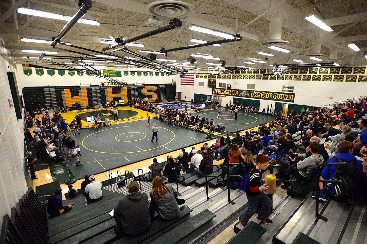 Overall view of the Whitefish Duals at Whitefish High School on Friday, Jan. 26. (Casey Kreider/Daily Inter Lake)