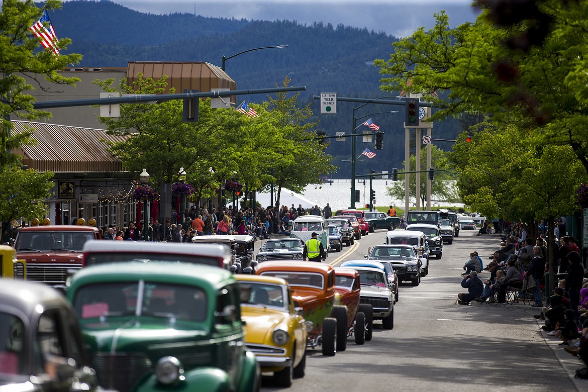 LOREN BENOIT/Press File
Cars and trucks of all kind line Sherman Avenue during Car d&#146;Lane 2017. This year&#146;s event will be presented without the involvement from the North Idaho Classics Car Club. The car club is planning its own summer cruise and show, July 20-21 at Tedder Industries in Post Falls.