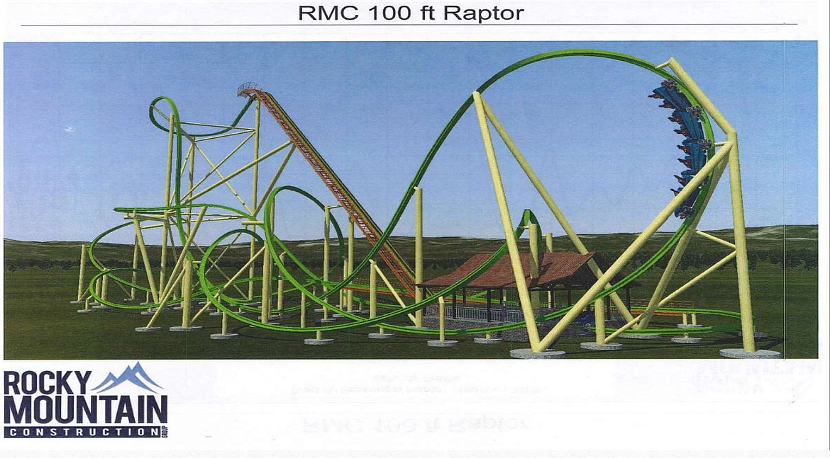 The design concept for the Fred Grubb's personal roller-coaster. (Courtesy Photo)