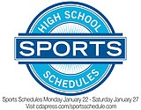 Sports Schedule 1/22 - 1/27