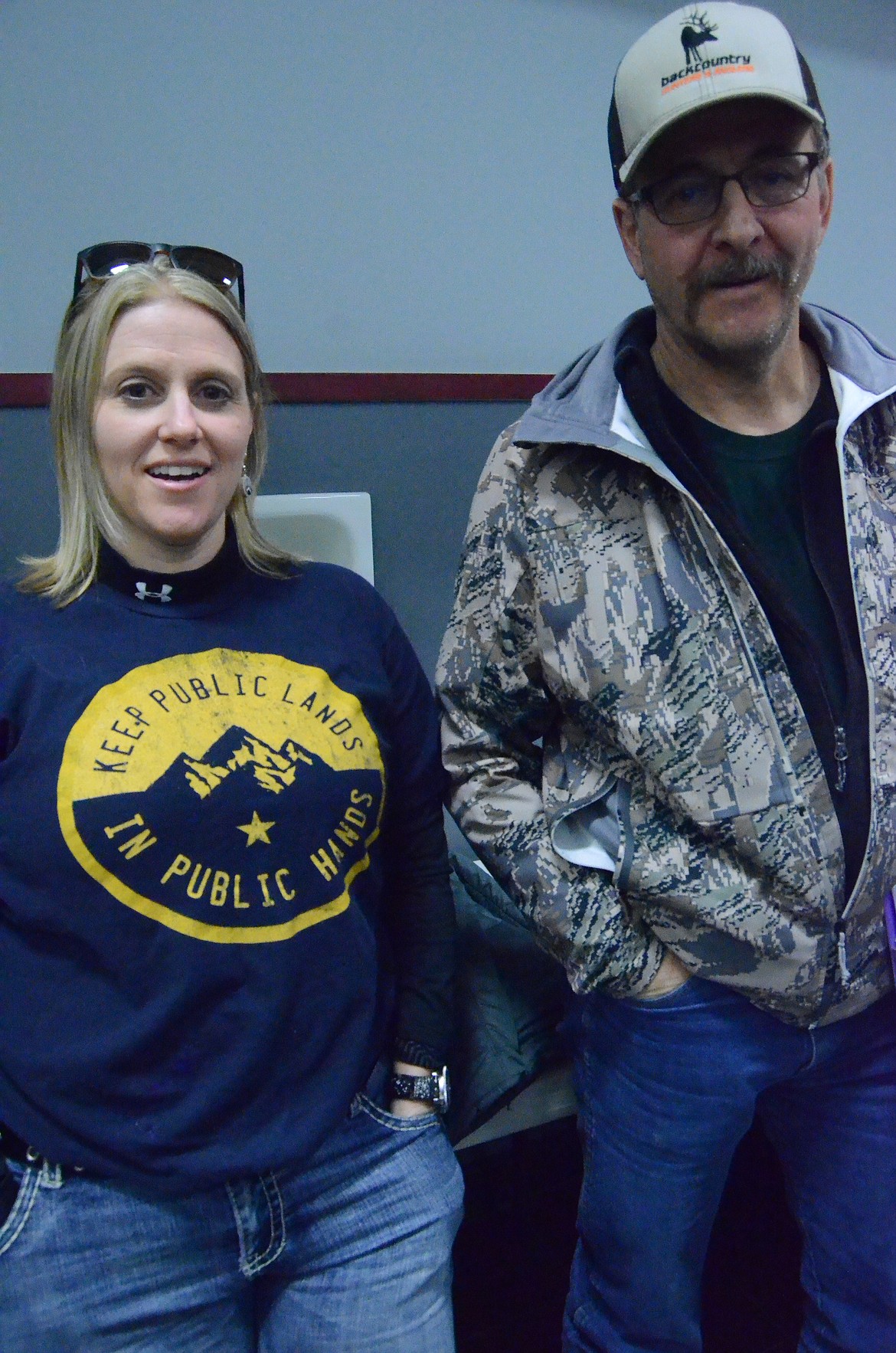 Dixon residents Candy and Mark Faroni said they were there to hear what was to be said.  (Erin Jusseaume/ Clark Fork Valley Press)