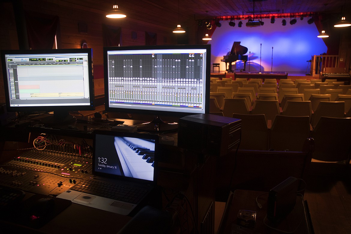 The LaSalle Angel Theatre has an interesting mix of vintage musical instruments and modern sound recording equipment. (Jeremy Weber photo)