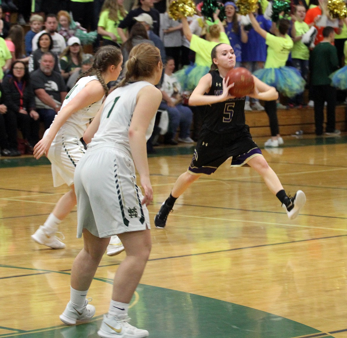 Rylee Riekena fires a pass during Brawl for the Ball.
