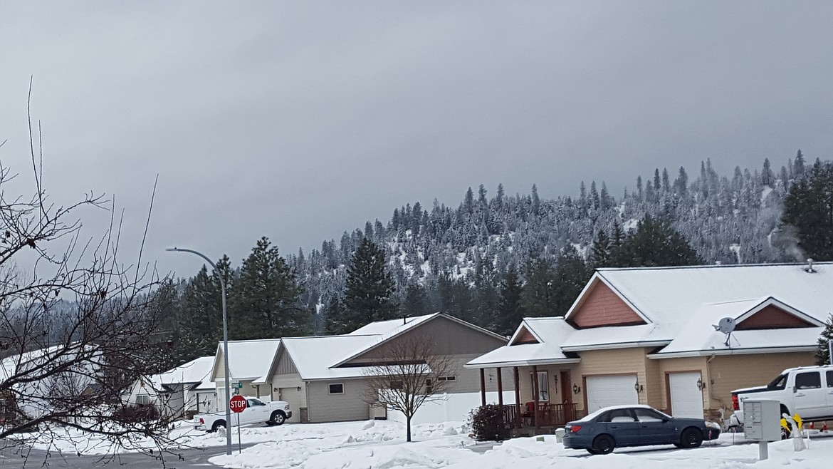 A street in the Boekel Ranch subdivision in Rathdrum.