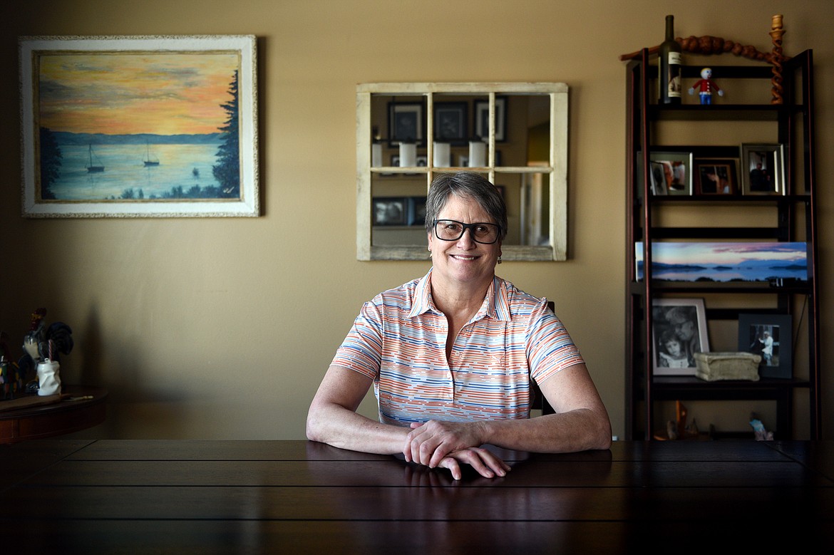 Lexie Miller WYMAN, pictured at her Kalispell home, recounts both the glory days of her years as a track star and the agonizing aftermath of a devastating car crash in 1991 in her memoir, &#147;Still Lexie.&#148; (Casey Kreider/Daily Inter Lake)