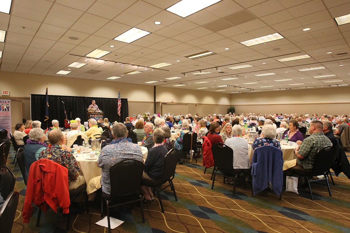 About 300 people gathered Sept. 31, 2017 at the Best Western Plus Coeur d'Alene Inn for the 20th Annual Retired and Senior Volunteer Program Volunteer Appreciation Luncheon to recognize service by RSVP volunteers from throughout Idaho's five northern counties. The program will end March 31 when grant funding ends.   (DEVIN WEEKS/Press file)