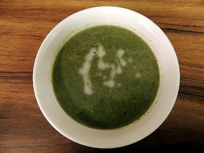 Try this soup, which gets its flavor from pureed vegetables.