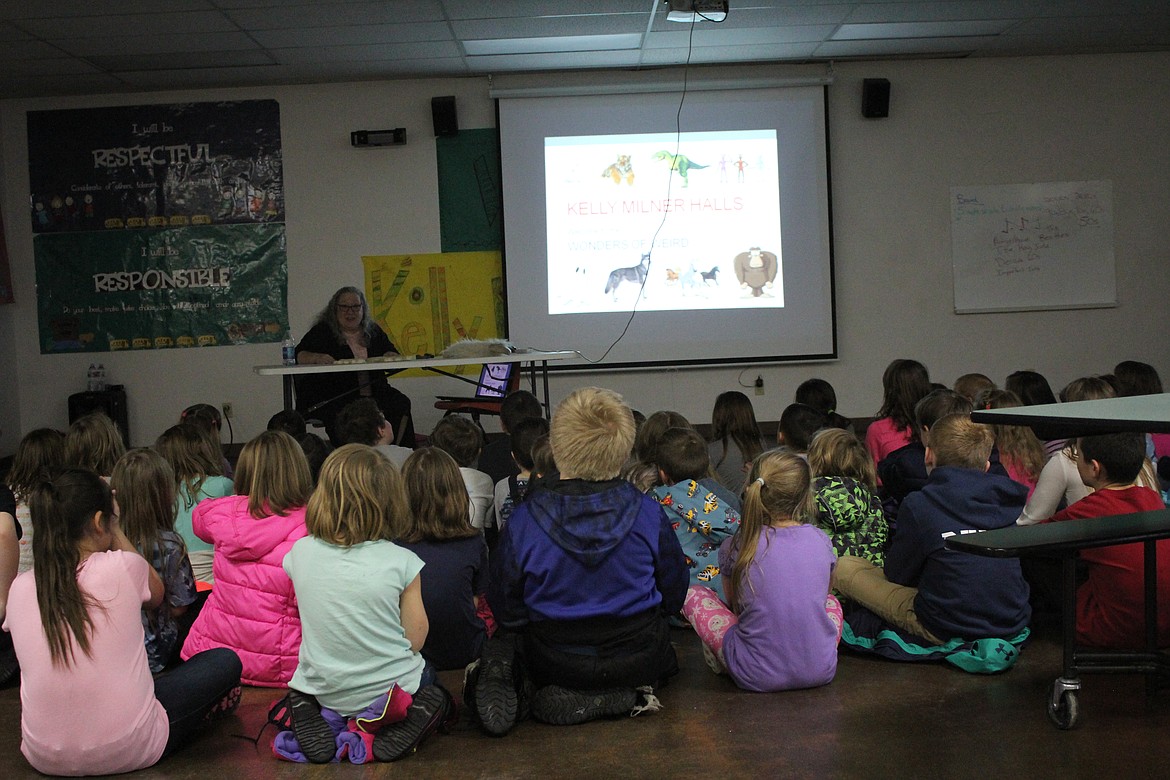 Photo by Tanna Yeoumans
Halls captured the attention of the students with her interactive presentation.