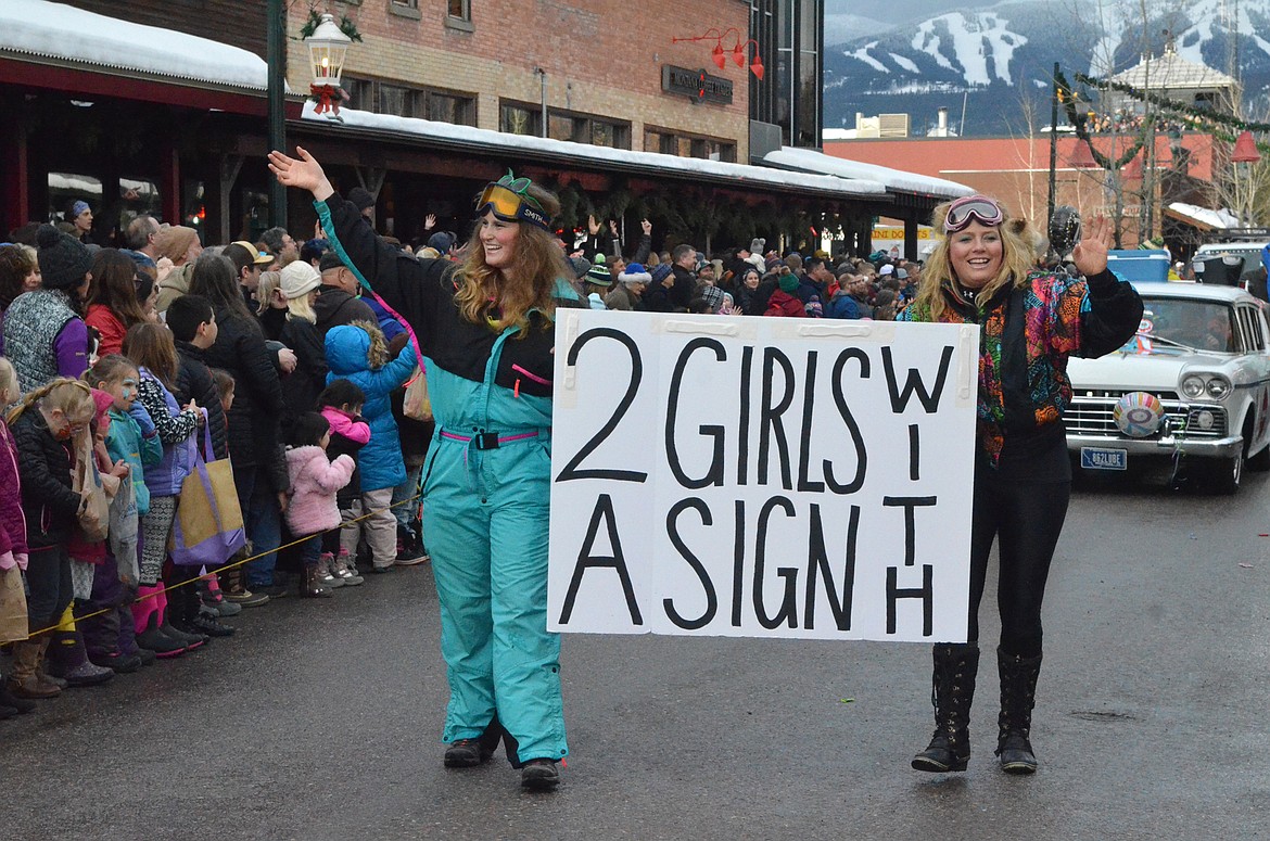 Floats make their way down Central Avenue Saturday during the Whitefish Winter Carnival Grand Parade. This year&#146;s theme for the 59th  annual Carnival was &#147;Fly Like an Eagle.&#148; (Heidi Desch/Whitefish Pilot)