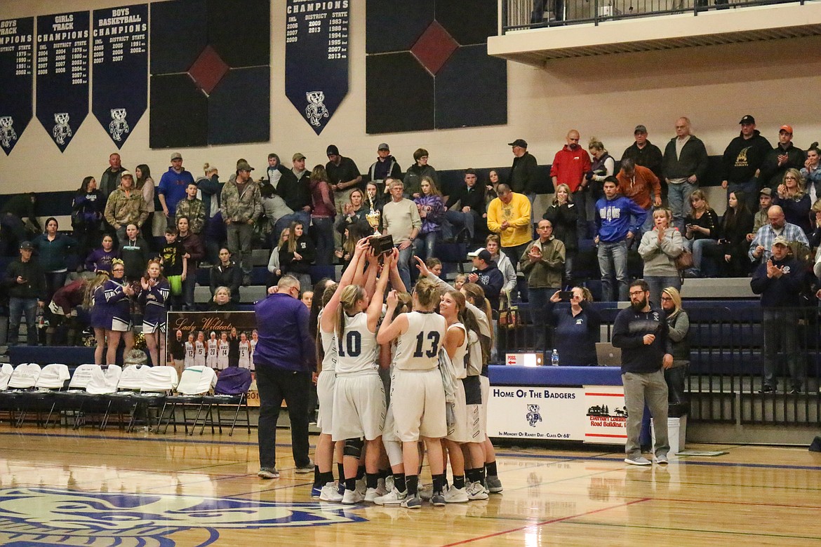 Photo by Mandi Bateman
The Lady Badgers brought on a 46-36 victory and earned a second place in districts to qualify for the state tournament.