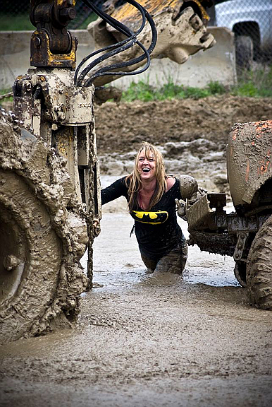 Courtesy photo
Teresa Lummus laughs at a muddy situation, showing that even during tough and dirty times, she is still having fun.