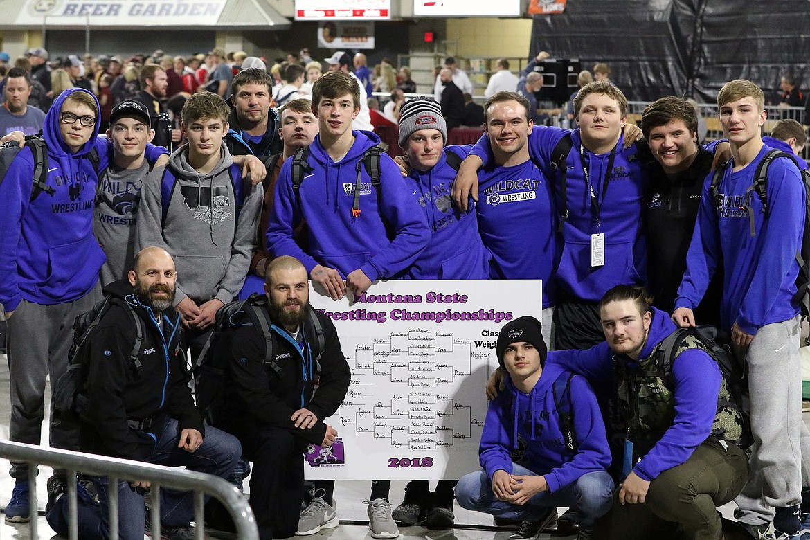 The Columbia Falls Matcats earned 8th place at the Montana State Wrestling Championships in Billings over the weekend. (Bob Windauer photo)