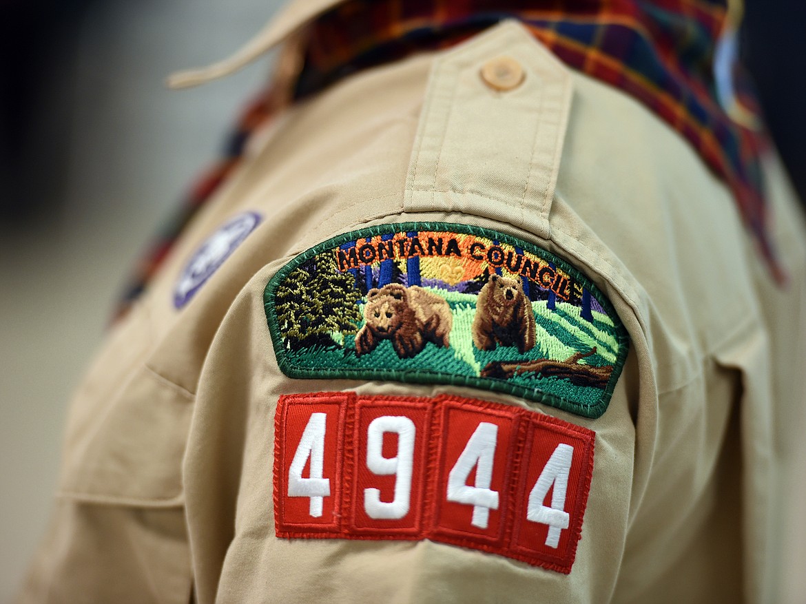 Detail of the Pack 4944 patch. Pack 4944 is the oldest pack in the Flathead Valley and one of the oldest in Montana.(Brenda Ahearn/Daily Inter Lake)