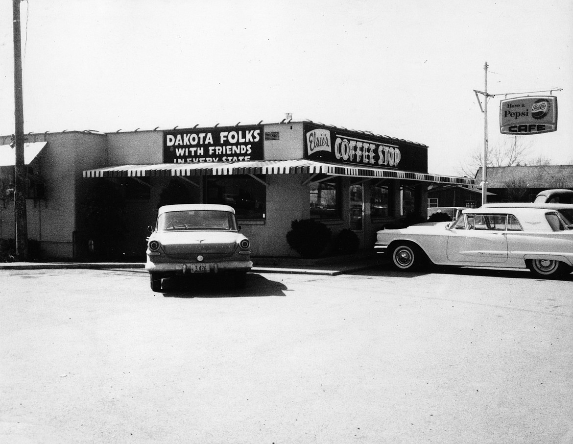 Elsie&#146;s Dakota Cafe at 218 E. Appleway, circa 1965. Harvey and Elsie Mathews were the owners.