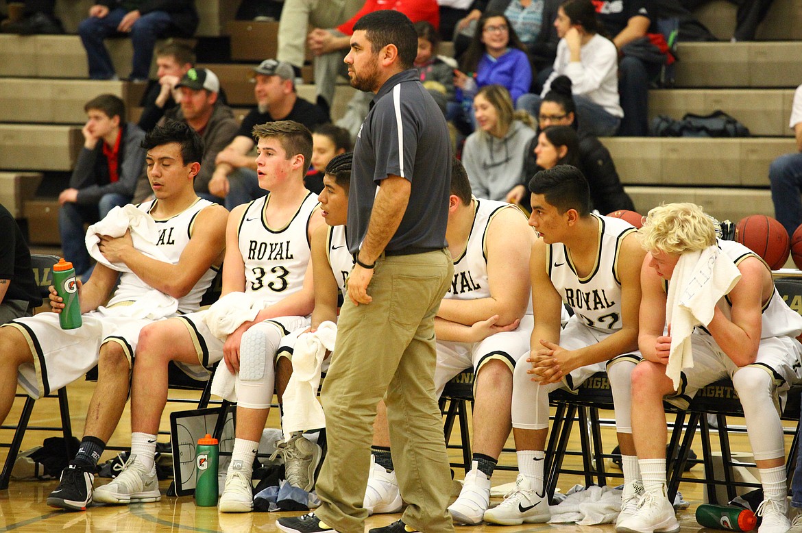 Rodney Harwood/Columbia Basin HeraldFirst-year Royal coach Ray Valle's team won the SCAC East for the first time since 1975 and is headed to the Yakima SunDome for the 1A state tournament.