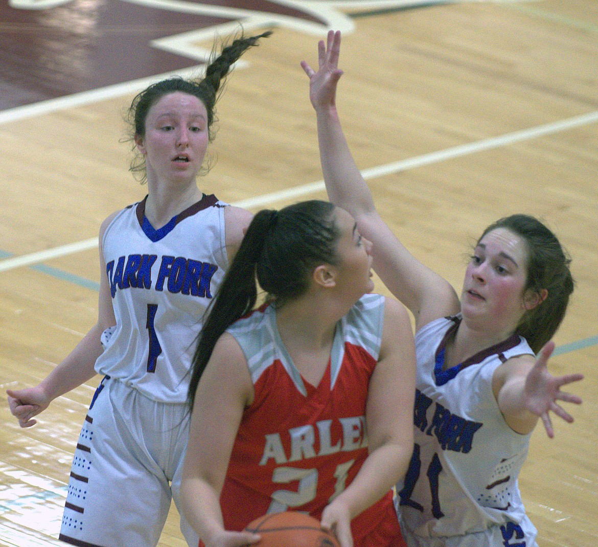 The Lady Mountain Cats had their first and only loss of the season to-date, against Arlee on Thursday during Divisionals in Hamilton, 57-49. (Jason Blasco, Lake County Leader)