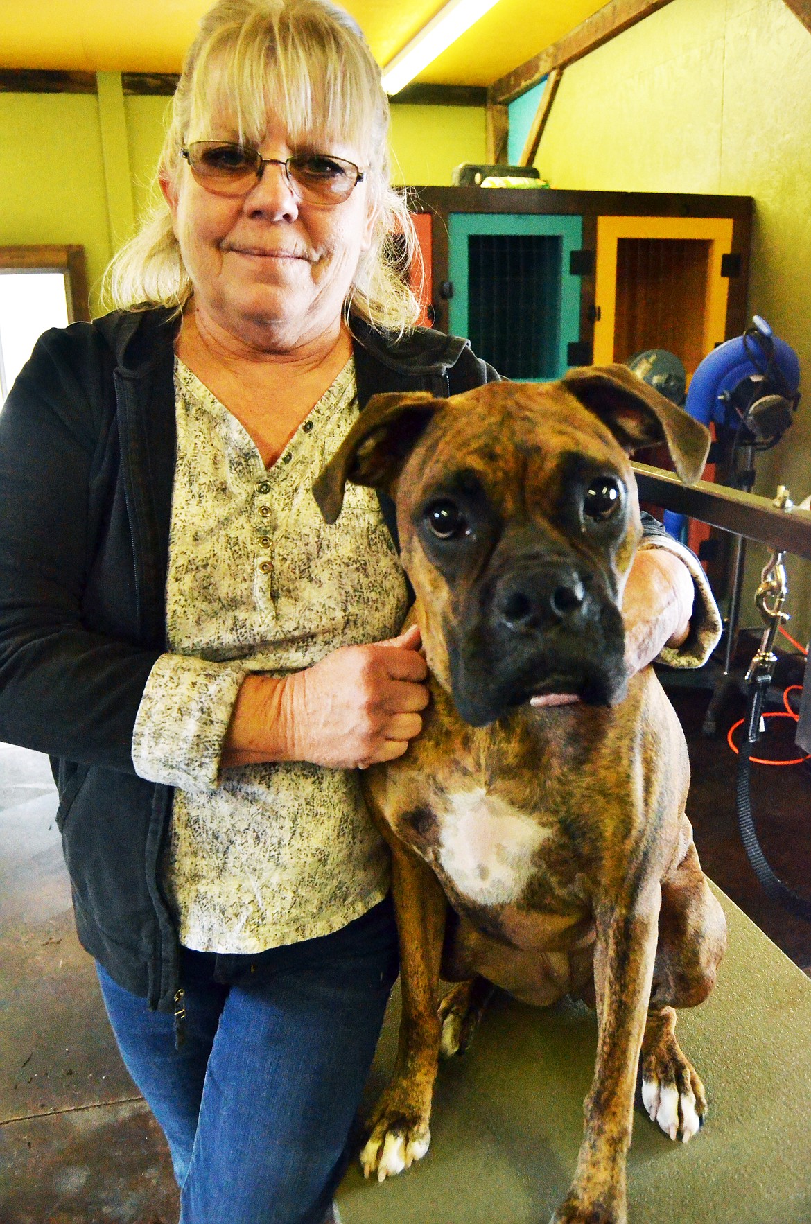 Pattie Waltner at Wagn Tails in Plains. (Erin Jusseaume/ Clark Fork Valley Press)