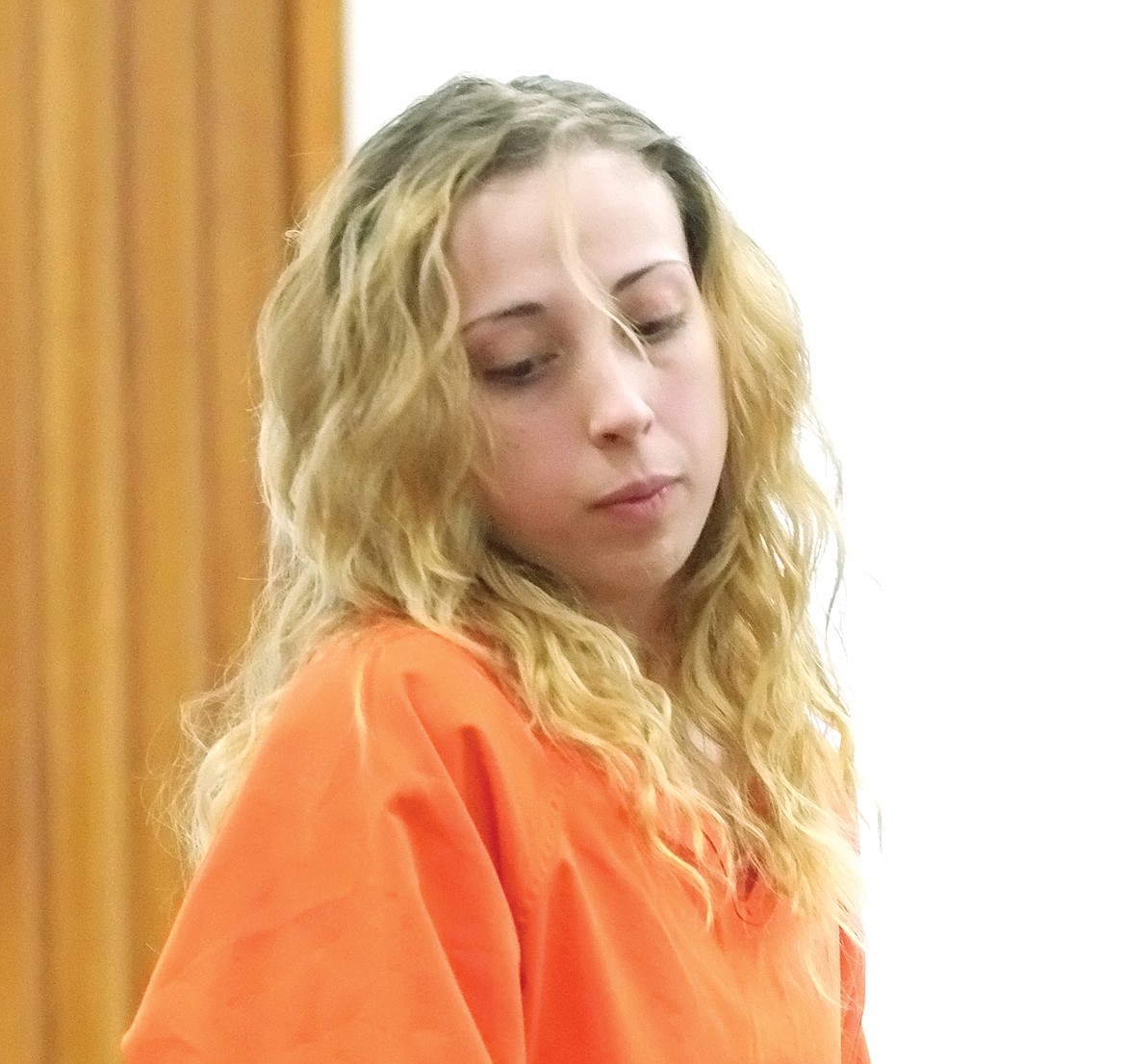 Patience Leah Patton arraignment, Tuesday, Feb. 20, 2018. (Paul Sievers/The Western News)