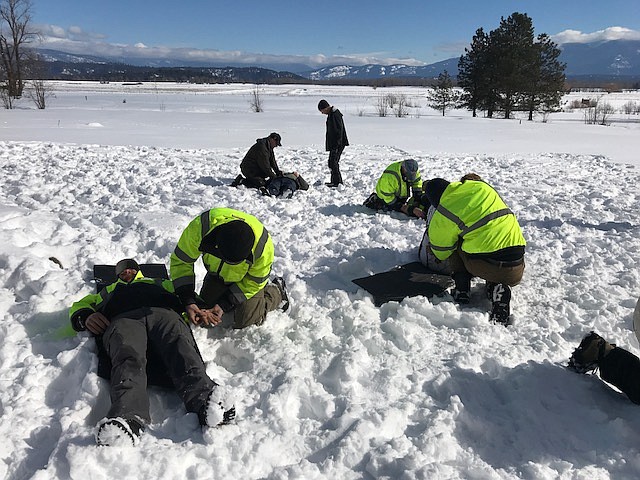 Photo by Justine Williams
Working in adverse weather conditions was helpful to the students.