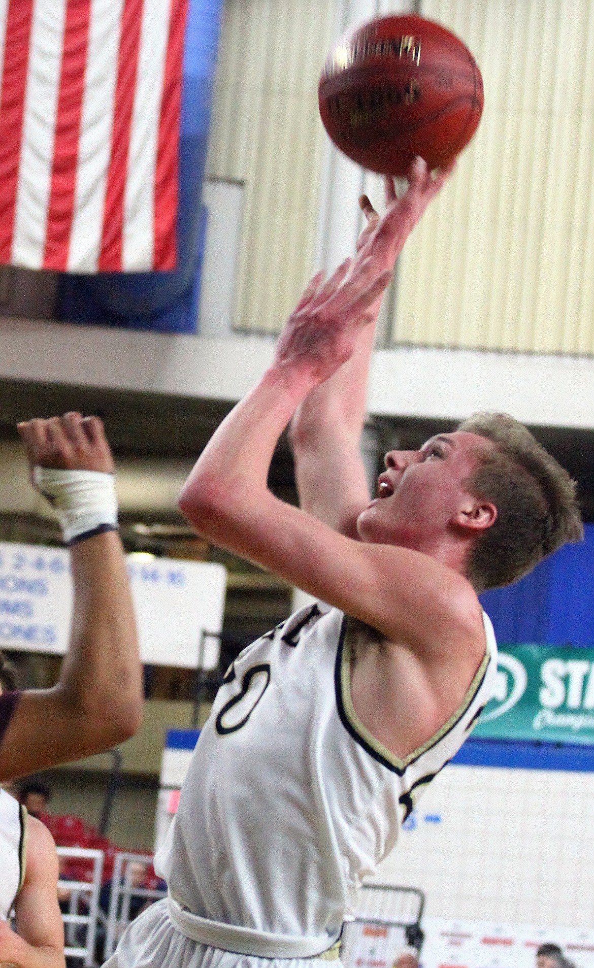 Rodney Harwood/Columbia Basin Herald
Corbin Christensen wrapped up his high school basketball career on Saturday, helping Royal to place fourth at the 1A Hardwood Classic.