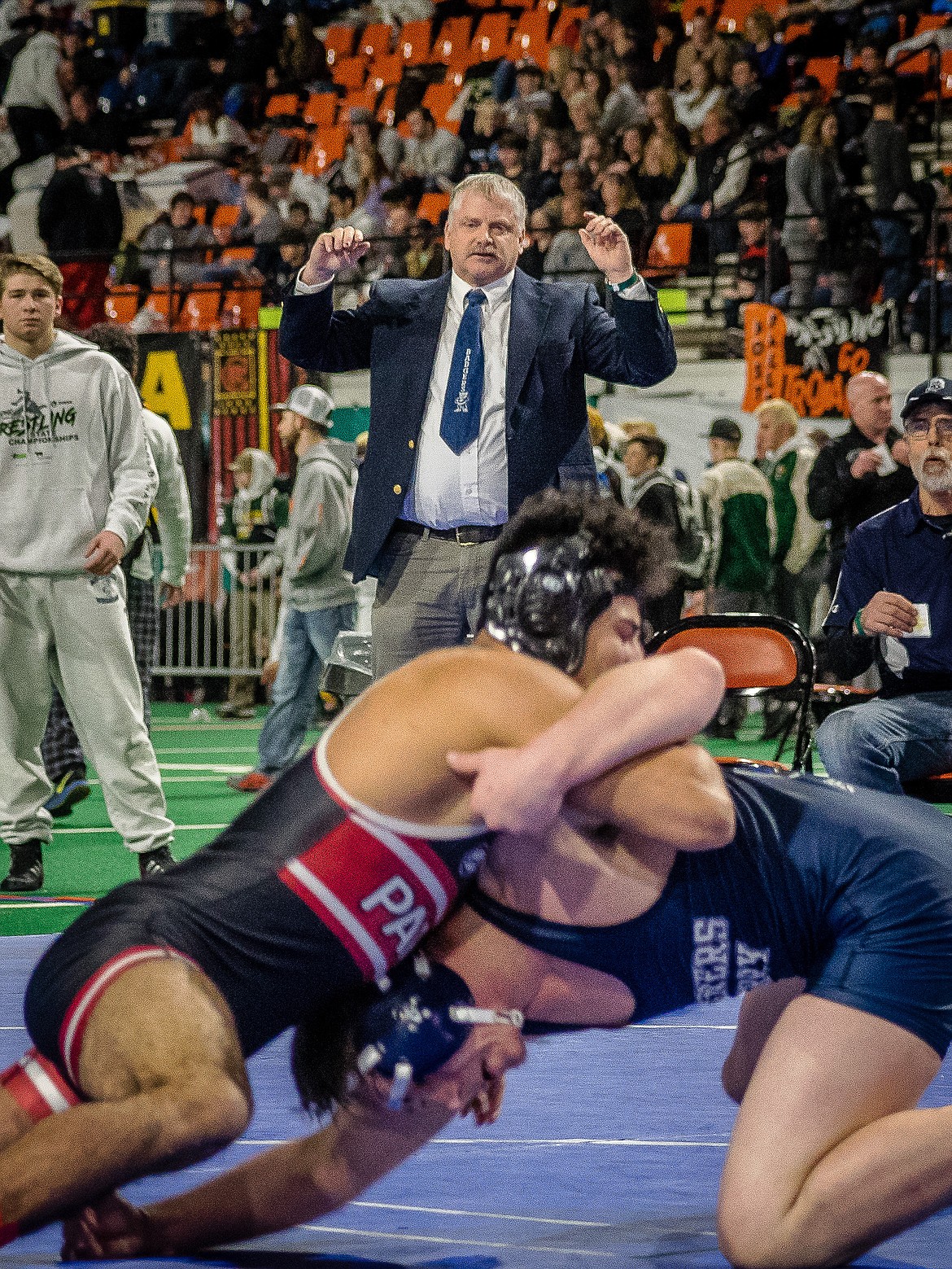 Courtesy Photo
Coach Conrad Garner is an influential part in the lives of young wrestlers in Bonners Ferry.