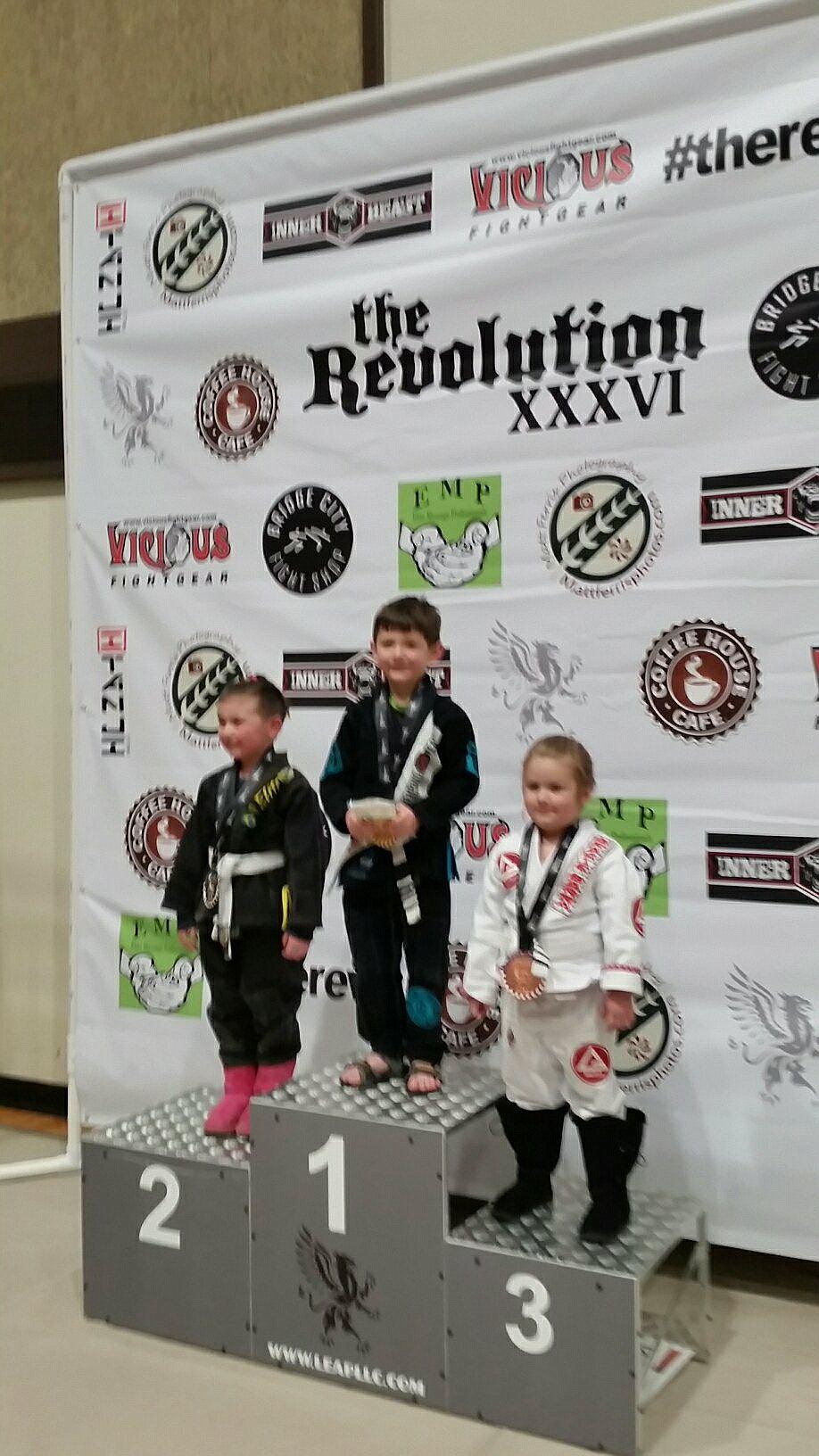 Courtesy Photo
Sam Brown&#146;s son, Sammy Jr., is following in his fathers footsteps, winning his gi class with a first place medal.