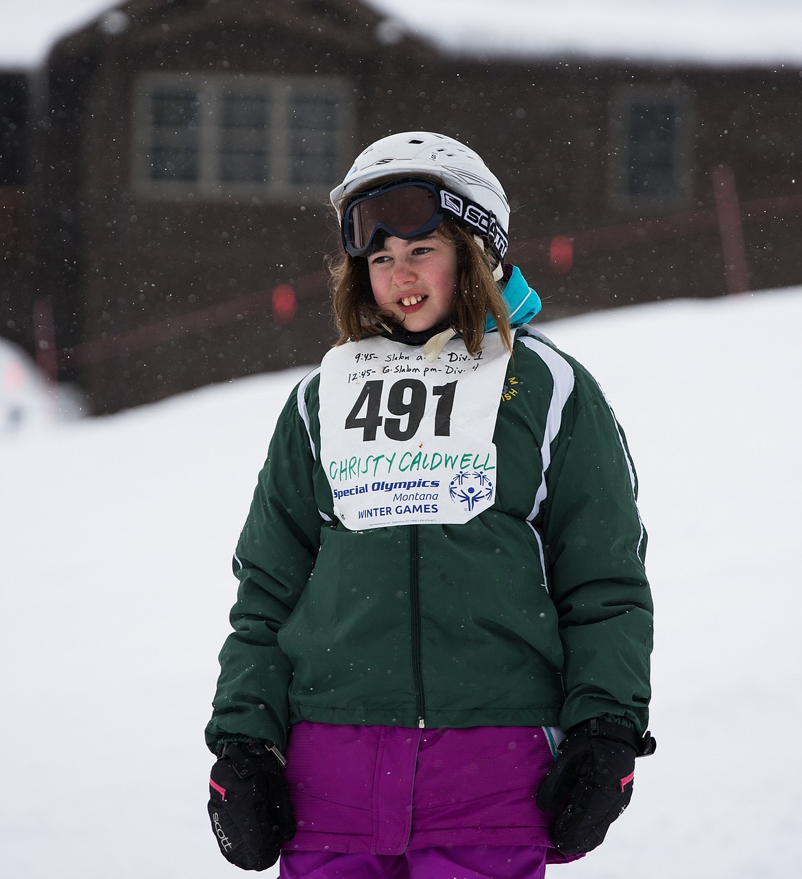 Whitefish&#146;s own Christy Caldwell relaxes after finishing her slalom race on Monday.