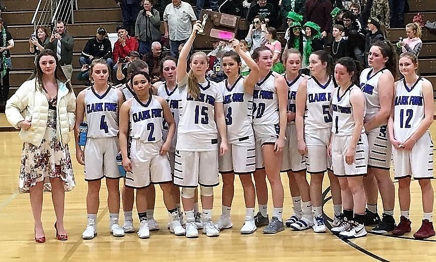 The Clark Fork Lady Mountain Cats lost their bid for State during a challenge game against Ennis with a 54-33 loss on Feb. 26. (Photo by Jenny Krutilla)