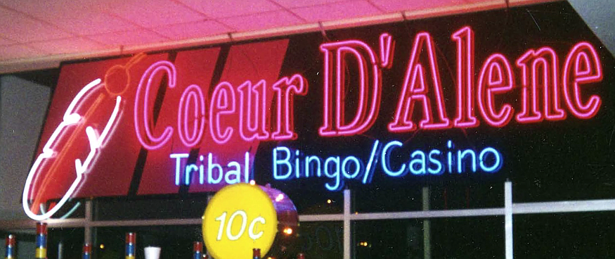 The Coeur d'Alene Tribal Bingo hall that opened just outside of Worley in March of 1993 enticed visitors with high-stakes games with payouts of $1,000. The bingo hall employed 93 people, many who had never worked, and has continued to be a source of pride, revenue, self-sufficiency and stability for the Coeur d'Alene Tribe and its community. (Courtesy photo)