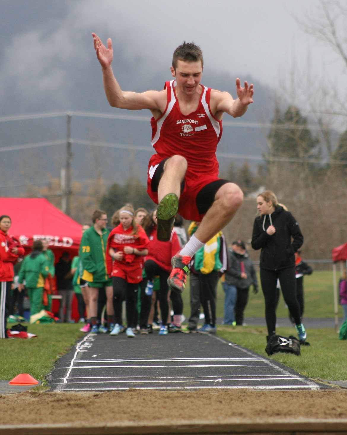 (Photo by ERIC PLUMMER)
Payton Finney will lead the Bulldog boys in the long jump this season.