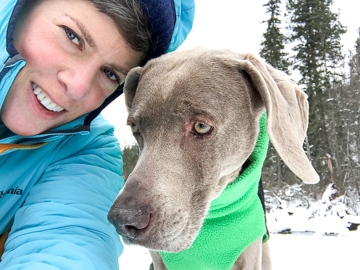 &#147;Artist &amp; Muse&#148; on the Swan River Trail, Bigfork on Jan. 1, 2017.