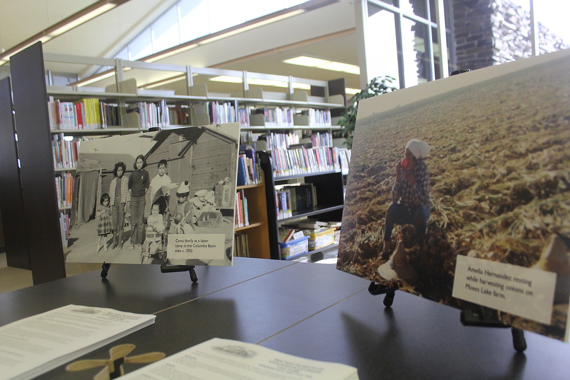 Richard Byrd/Columbia Basin Herald
Some of the pictures on display at the Moses Lake Public Library on Saturday were taken decades ago in the Columbia Basin.