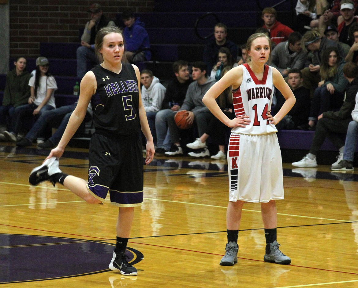 Photo by Josh McDonald
Rylee Riekena gets ready for more fast paced action during the girls all-star game.