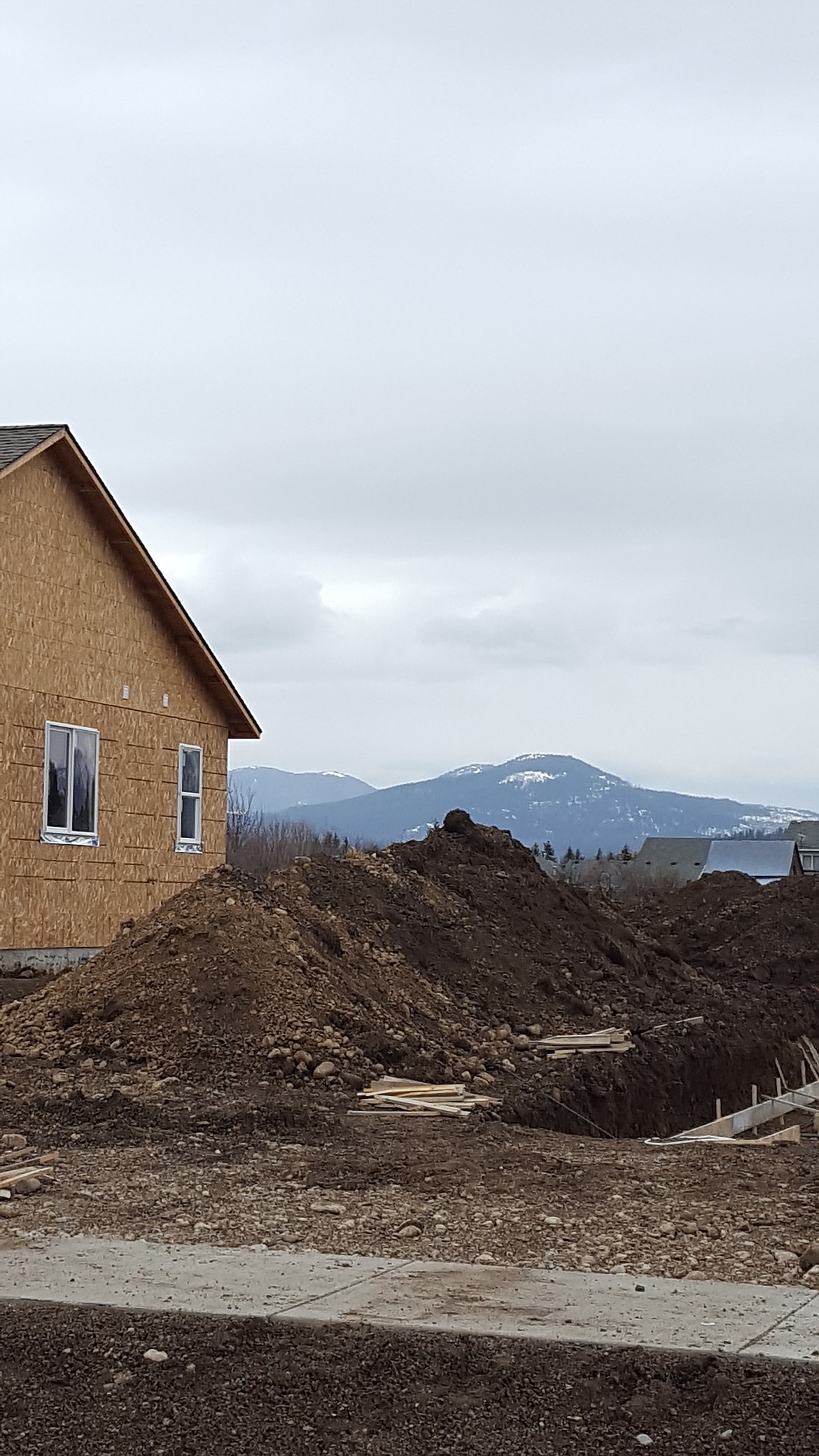 New construction homes currently in development just off Corbin Road in Post Falls.
