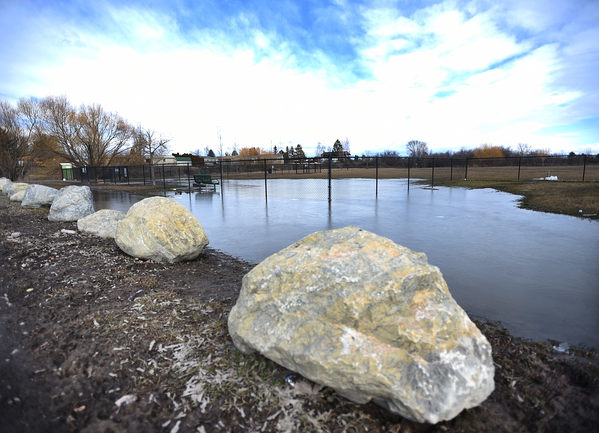 Begg Park south of Kalispell is currently closed. In addition to standing water in the park area, much of the area before getting into the park is caked in thick, slippery mud.