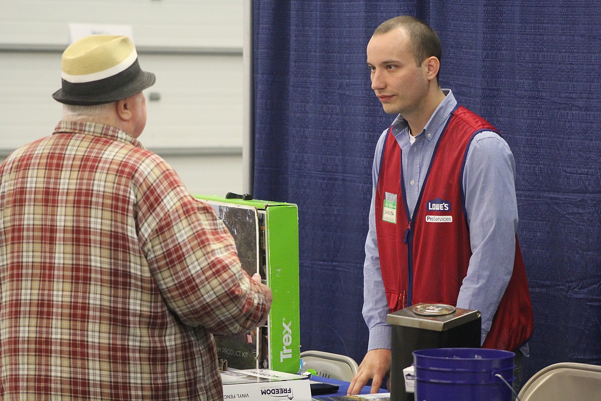 Richard Byrd/Columbia Basin Herald
Lowe&#146;s Home Improvement was one of the many companies that had a booth at the Home Show.