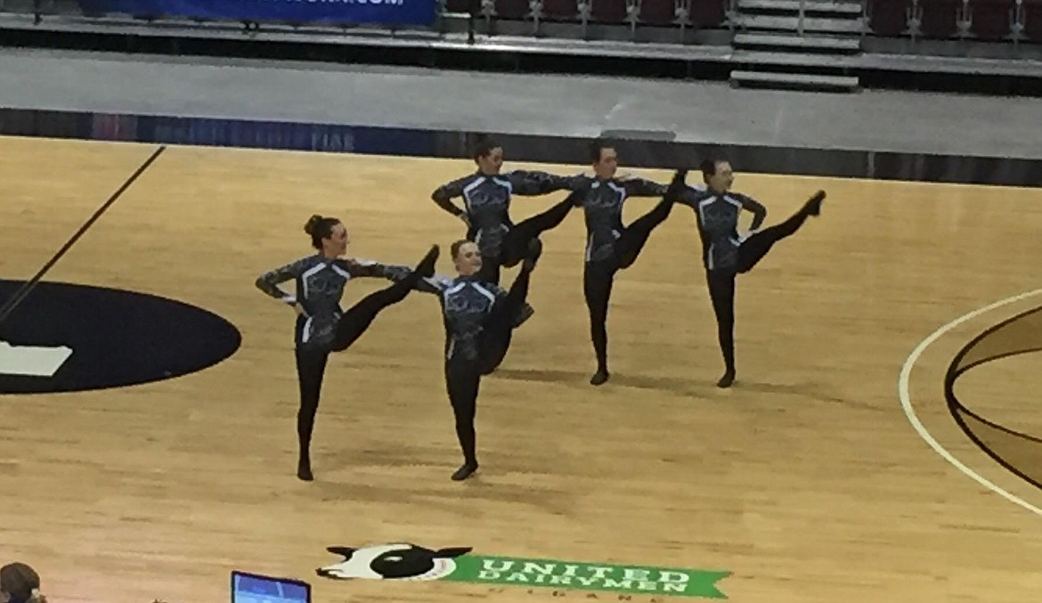 (Courtesy Photo)
Badgerettes perform a kick routine.