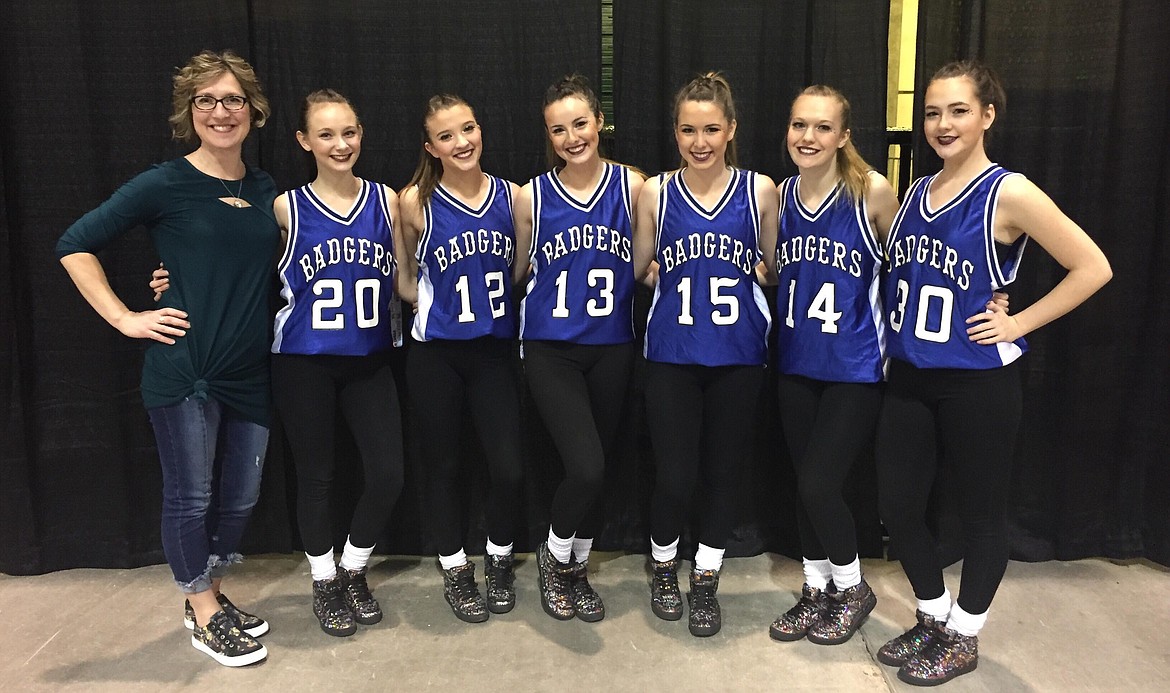 (Courtesy Photo)
Left to right: Coach Lisa Dirks, Isabella Bennett, Kianna Higgins, Jaeda Schnuerle, Jennica Branson,  Sierra Brown, and Alexandra Hough.