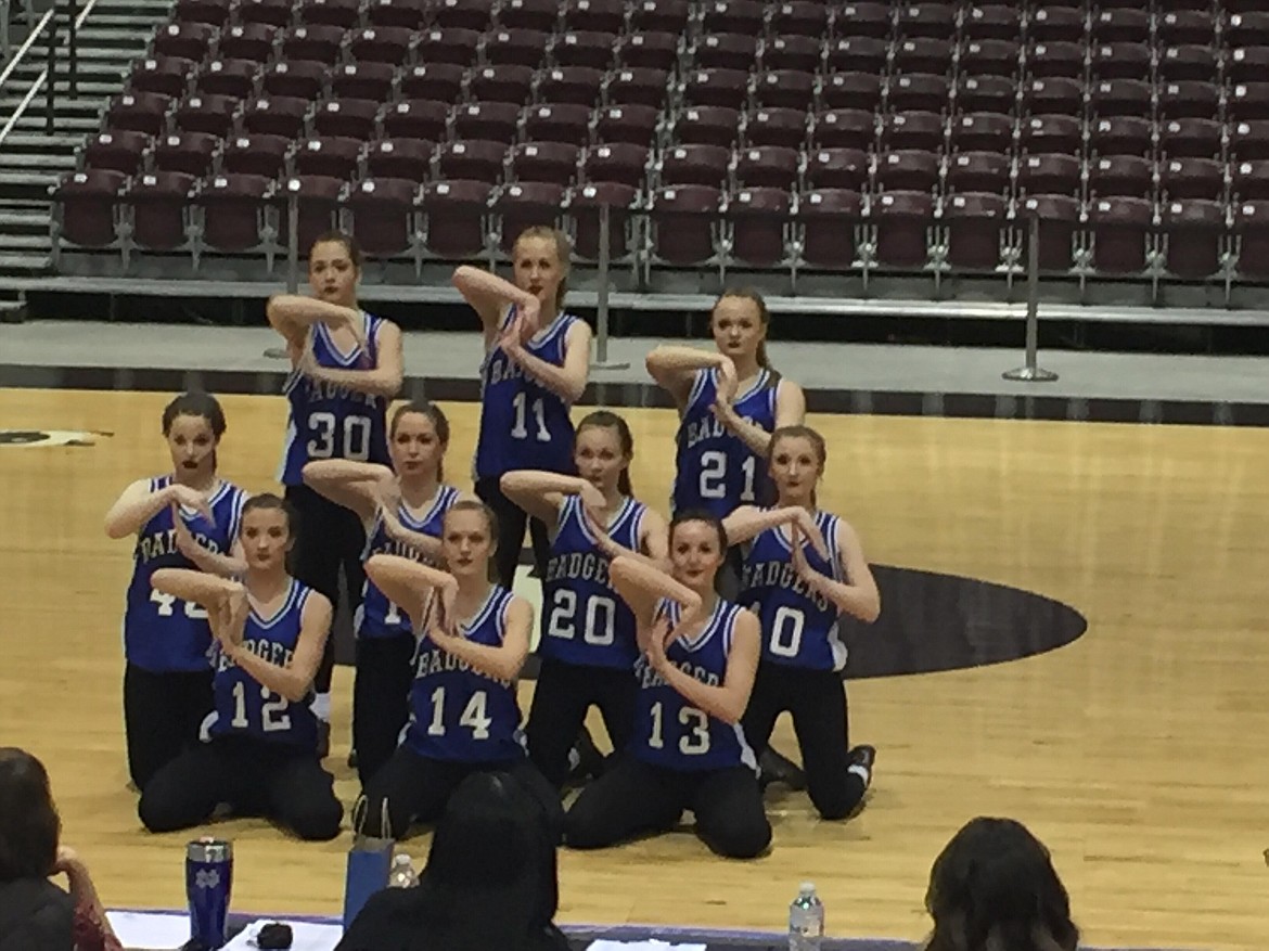 (Courtesy Photo)
Badgerettes show attitude during a routine.